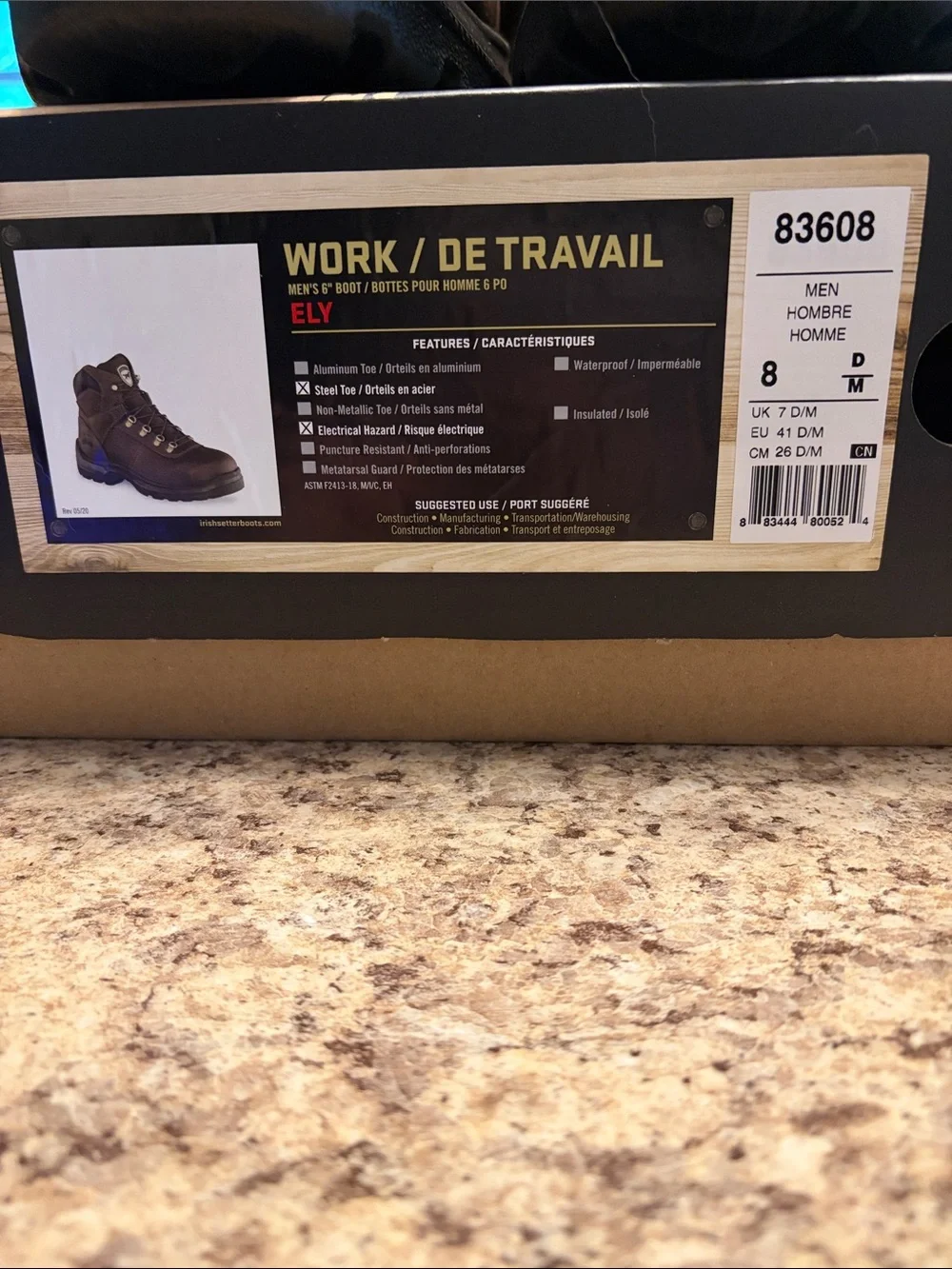 Red Wing Shoes Irish Setter Ely Brown Men’s Work Boots